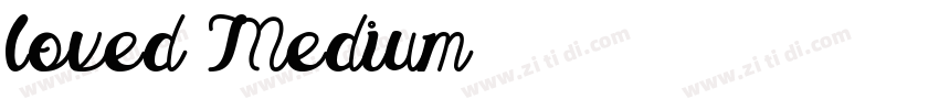 loved Medium字体转换